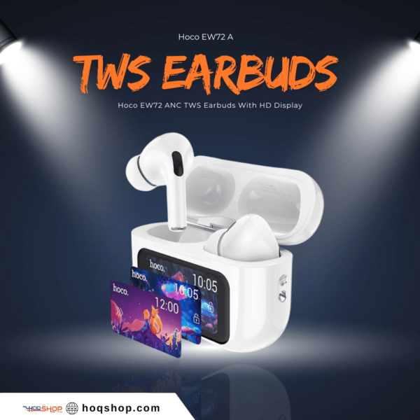 Hoco EW72 ANC TWS Earbuds With HD Display