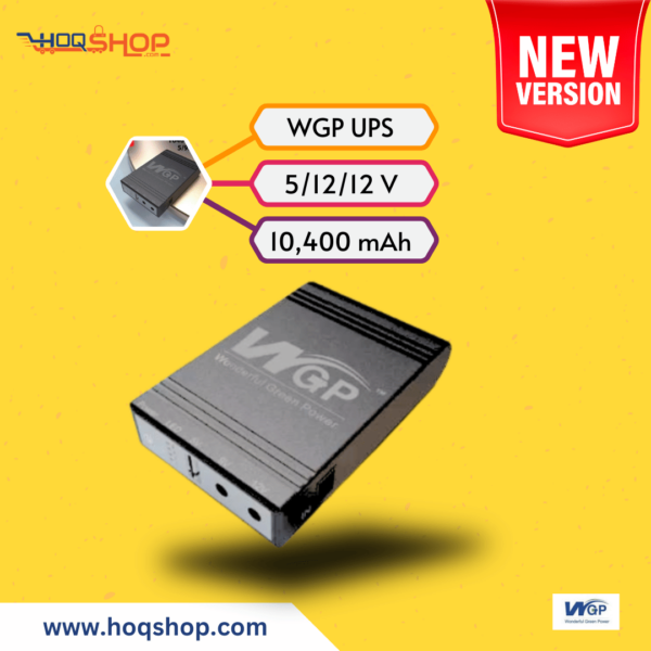 New Version 2024 WGP mini UPS 10400mAh (5/12/12V)