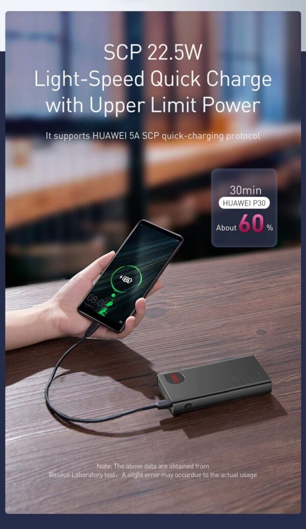 Baseus Adaman 22.5w 20000mAh Quick Charge Power Bank - Image 3